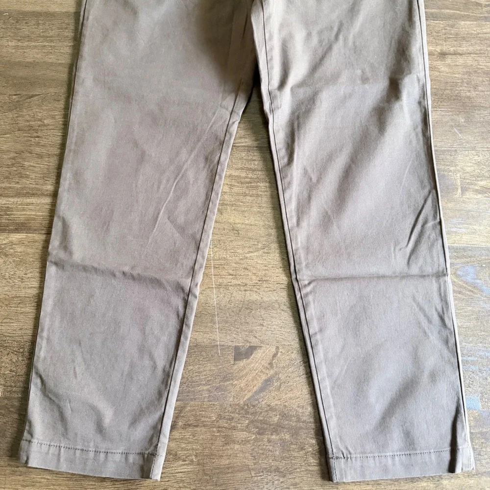 Banana Republic Lived-In Chino Athletic Fit Brown Pants 30x30 Tapered Leg NEW